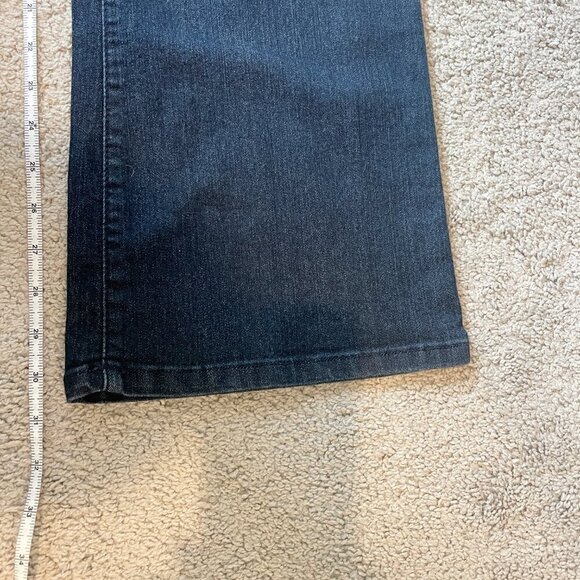 NYDJ Jeans Womens Sz 10 Bootcut Embellished Demin Mid Rise Stretch Lift Tuck - Picture 12 of 16